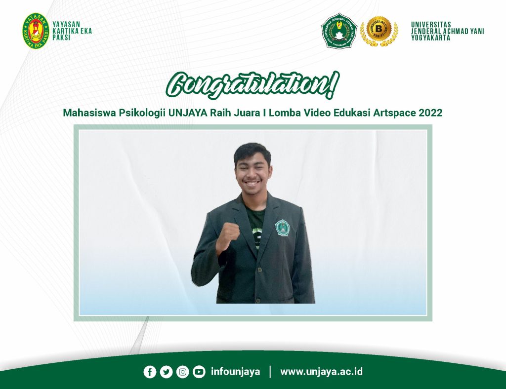 Prestasi - Mahasiswa Prodi Psikologi UNJAYA Raih Juara 1 Lomba Video Edukasi