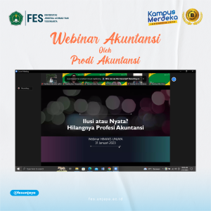 Webinar Ilmu Akuntansi “Ilusi atau nyata ? Hilangnya  Profesi Akuntansi”