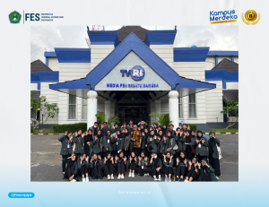 BEM Fakultas Ekonomi & Sosial Unjaya kunjungi TVRI Yogyakarta untuk membangun media industri komunikasi kreatif menuju Era Digital 5.0